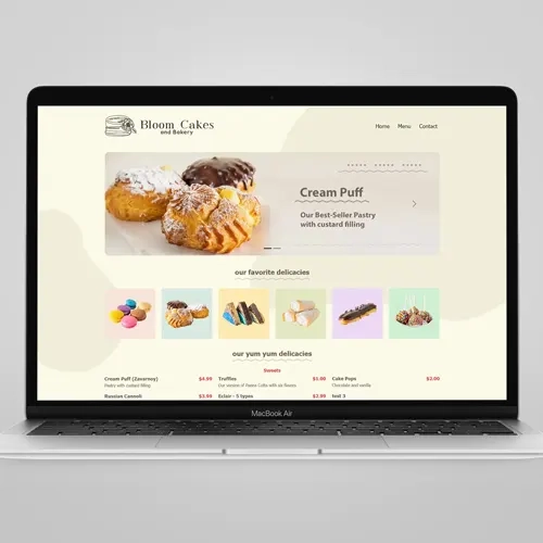 Bloom Cakes And Bakery Tek Sayfa Web Sitesi