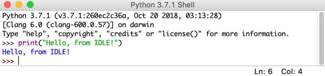 Python En iyi IDE - idle