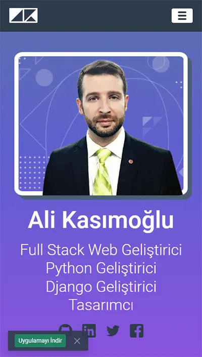 Ali Kasımoğlu Web Sitesi mobil